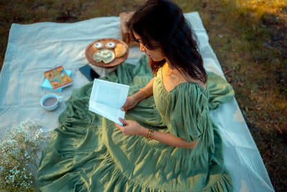 Kimaya Smocked Midi Dress